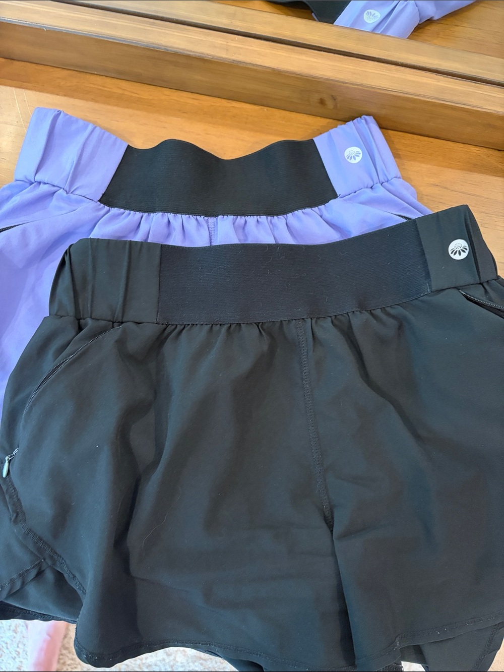 Set of 2 Senita Athletics Women's Prize 2 Athletic Shorts in Black and Iris